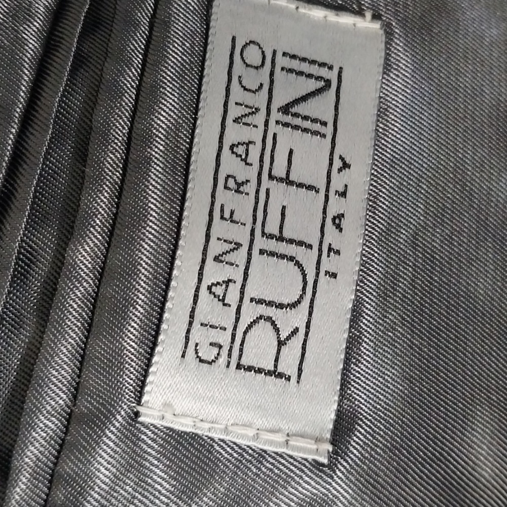 Gianfranco Ruffini Black/Gray Blazer 46R - Picture 5 of 11